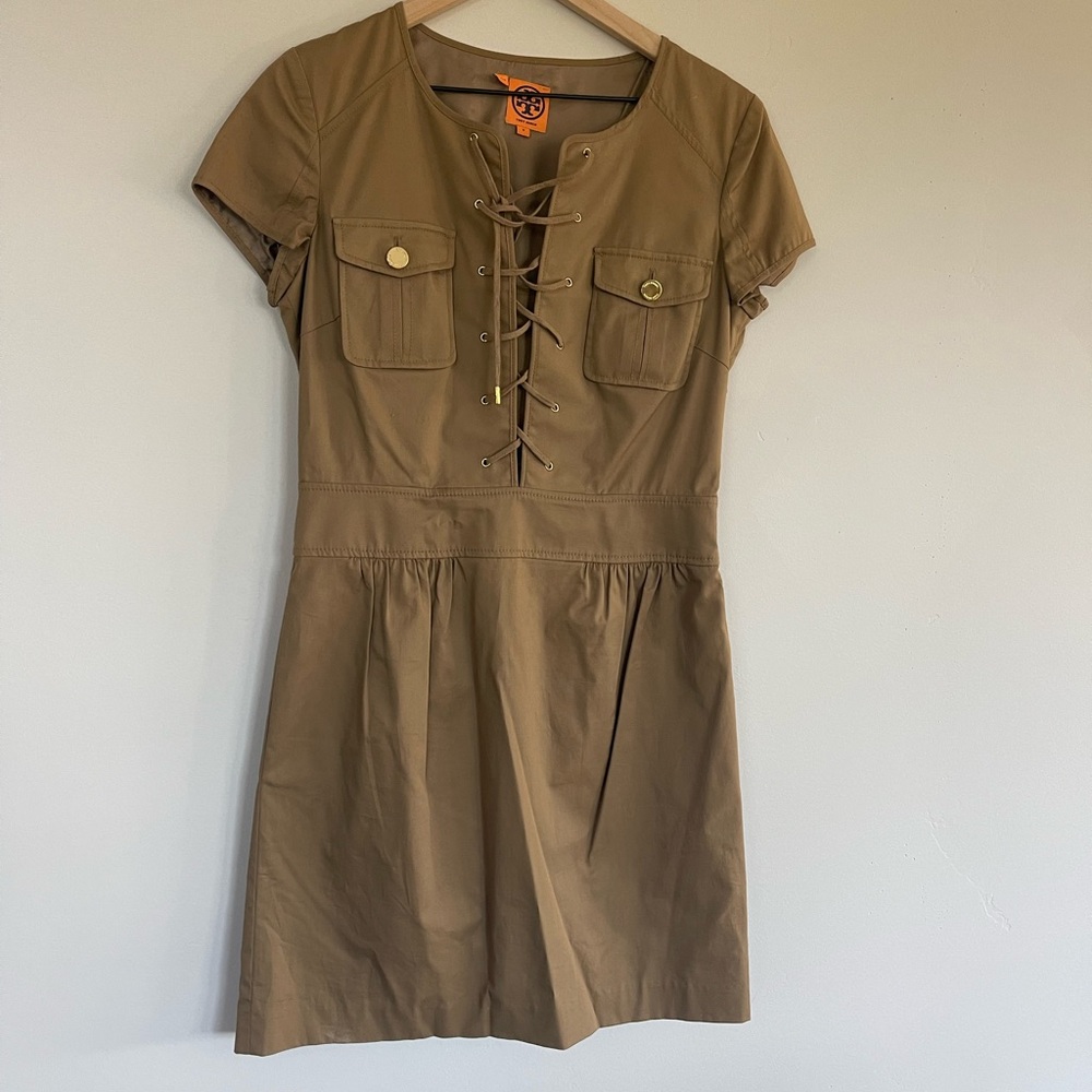 Tory Burch safari dress CUTE size 6.